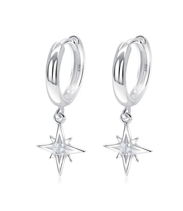 Elegant Designed with CZ Stone Silver Hoop Earring HO-2522